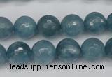 CCN1914 15 inches 12mm faceted round candy jade beads wholesale