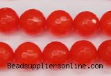 CCN1955 15 inches 14mm faceted round candy jade beads wholesale