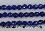 CCN1961 15 inches 6mm faceted round candy jade beads wholesale