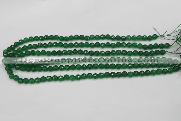 CCN1971 15 inches 6mm faceted round candy jade beads wholesale