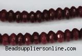 CCN1990 15 inches 5*8mm faceted rondelle candy jade beads wholesale