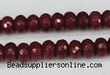 CCN1991 15 inches 6*10mm faceted rondelle candy jade beads wholesale