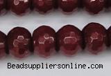 CCN1994 15 inches 12*16mm faceted rondelle candy jade beads wholesale