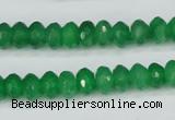 CCN1997 15 inches 5*8mm faceted rondelle candy jade beads wholesale