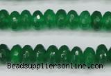 CCN1998 15 inches 6*10mm faceted rondelle candy jade beads wholesale