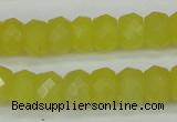 CCN2006 15 inches 8*12mm faceted rondelle candy jade beads wholesale