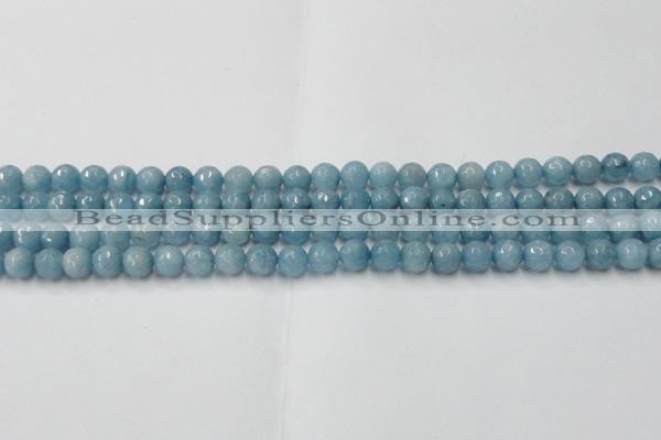 CCN2016 15 inches 6mm faceted round candy jade beads wholesale