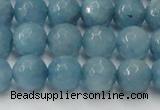 CCN2019 15 inches 12mm faceted round candy jade beads wholesale