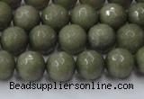 CCN2024 15 inches 8mm faceted round candy jade beads wholesale