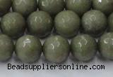 CCN2026 15 inches 12mm faceted round candy jade beads wholesale