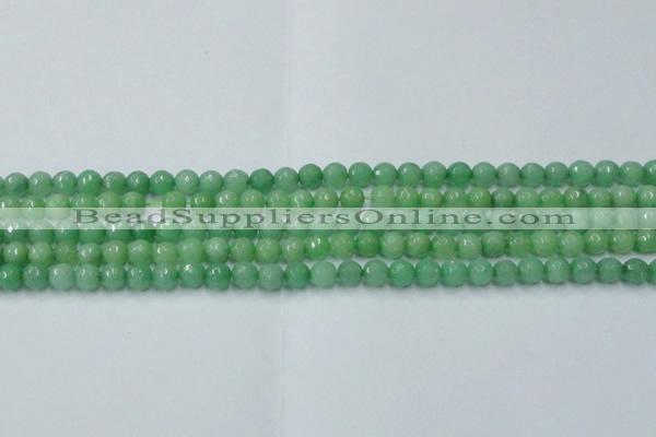 CCN2029 15 inches 4mm faceted round candy jade beads wholesale