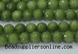 CCN2036 15 inches 4mm faceted round candy jade beads wholesale