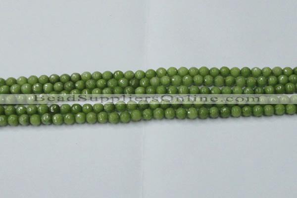 CCN2036 15 inches 4mm faceted round candy jade beads wholesale