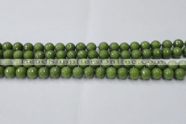 CCN2039 15 inches 10mm faceted round candy jade beads wholesale