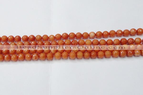 CCN2051 15 inches 6mm faceted round candy jade beads wholesale