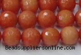 CCN2054 15 inches 12mm faceted round candy jade beads wholesale