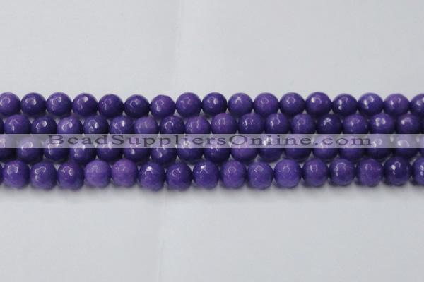 CCN2062 15 inches 14mm faceted round candy jade beads wholesale