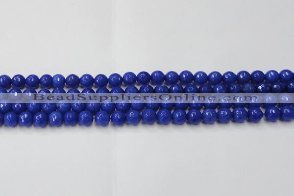 CCN2066 15 inches 8mm faceted round candy jade beads wholesale