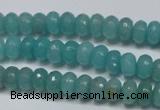 CCN2101 15.5 inches 5*8mm faceted rondelle candy jade beads