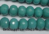 CCN2103 15.5 inches 8*12mm faceted rondelle candy jade beads