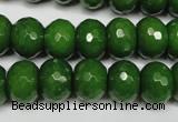 CCN2110 15.5 inches 10*14mm faceted rondelle candy jade beads