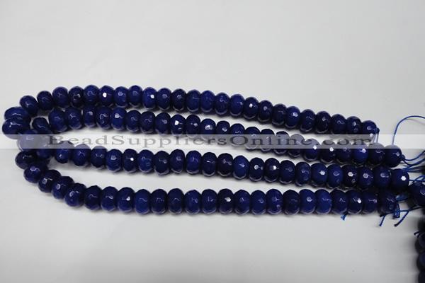 CCN2121 15.5 inches 8*12mm faceted rondelle candy jade beads