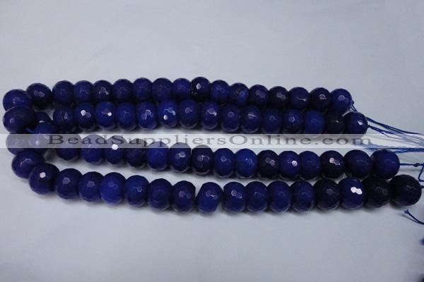 CCN2123 15.5 inches 12*16mm faceted rondelle candy jade beads