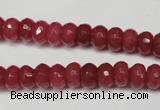 CCN2126 15.5 inches 5*8mm faceted rondelle candy jade beads