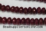 CCN2133 15.5 inches 5*8mm faceted rondelle candy jade beads