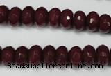 CCN2134 15.5 inches 6*10mm faceted rondelle candy jade beads