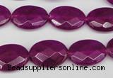 CCN2205 15.5 inches 13*18mm faceted oval candy jade beads