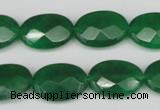 CCN2210 15.5 inches 13*18mm faceted oval candy jade beads