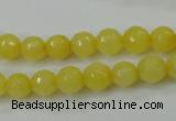 CCN2255 15.5 inches 8mm faceted round candy jade beads wholesale