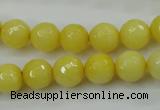 CCN2256 15.5 inches 10mm faceted round candy jade beads wholesale