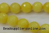 CCN2257 15.5 inches 12mm faceted round candy jade beads wholesale