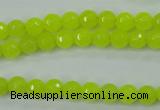 CCN2262 15.5 inches 6mm faceted round candy jade beads wholesale