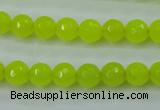 CCN2263 15.5 inches 8mm faceted round candy jade beads wholesale