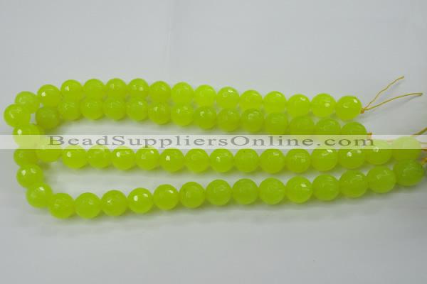 CCN2265 15.5 inches 12mm faceted round candy jade beads wholesale