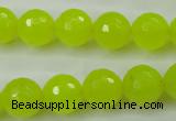 CCN2266 15.5 inches 14mm faceted round candy jade beads wholesale