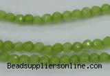 CCN2270 15.5 inches 4mm faceted round candy jade beads wholesale