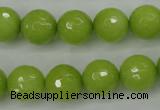 CCN2274 15.5 inches 12mm faceted round candy jade beads wholesale