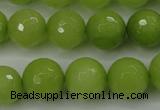 CCN2275 15.5 inches 14mm faceted round candy jade beads wholesale