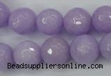 CCN2291 15.5 inches 14mm faceted round candy jade beads wholesale