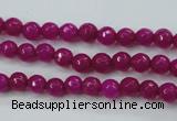 CCN2293 15.5 inches 4mm faceted round candy jade beads wholesale