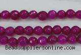 CCN2294 15.5 inches 6mm faceted round candy jade beads wholesale