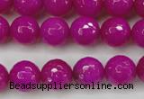 CCN2298 15.5 inches 14mm faceted round candy jade beads wholesale