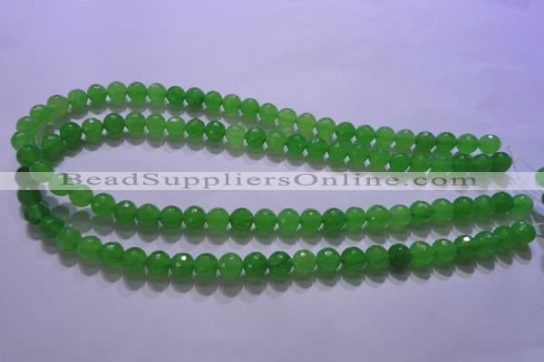 CCN2302 15.5 inches 12mm faceted round candy jade beads wholesale