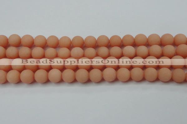 CCN2406 15.5 inches 4mm round matte candy jade beads wholesale