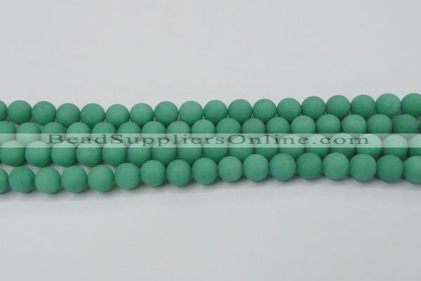 CCN2410 15.5 inches 4mm round matte candy jade beads wholesale