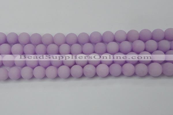 CCN2421 15.5 inches 6mm round matte candy jade beads wholesale